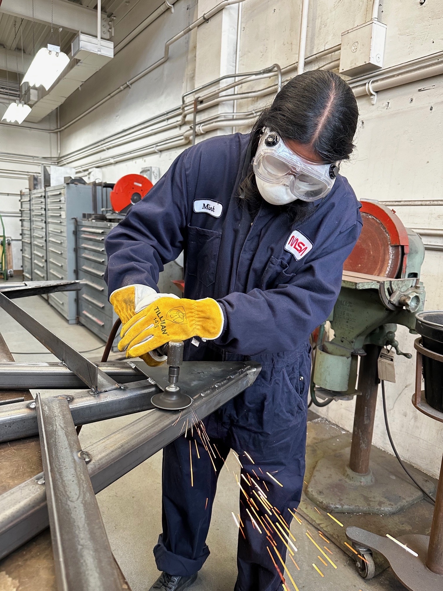 Shadowing a welder at a machine shop